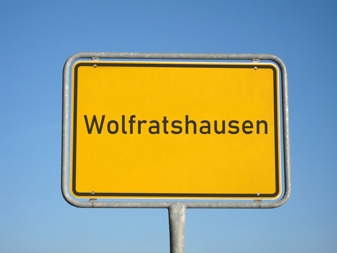 Ortsschild von Wolfratshausen